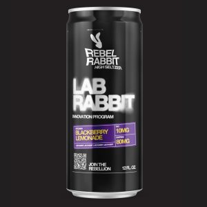 Rebel Rabbit - 10mg THC + 80mg Caffeine Infused Blackberry Lemonade