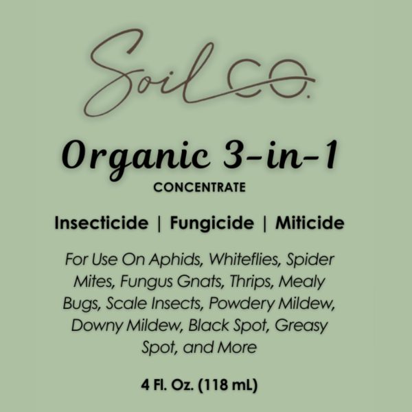 Organic 3-in-1 Insecticide-Fungicide-Miticide Concentrate