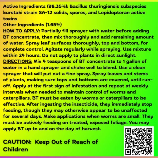 BT Concentrate (For Caterpillar Control) - Image 2