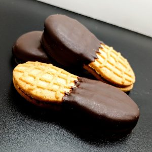 Chocolate Covered Peanut Butter Cookies