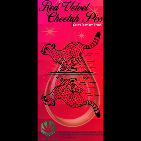 Red Velvet Cheetah Piss 1g Pre Roll
