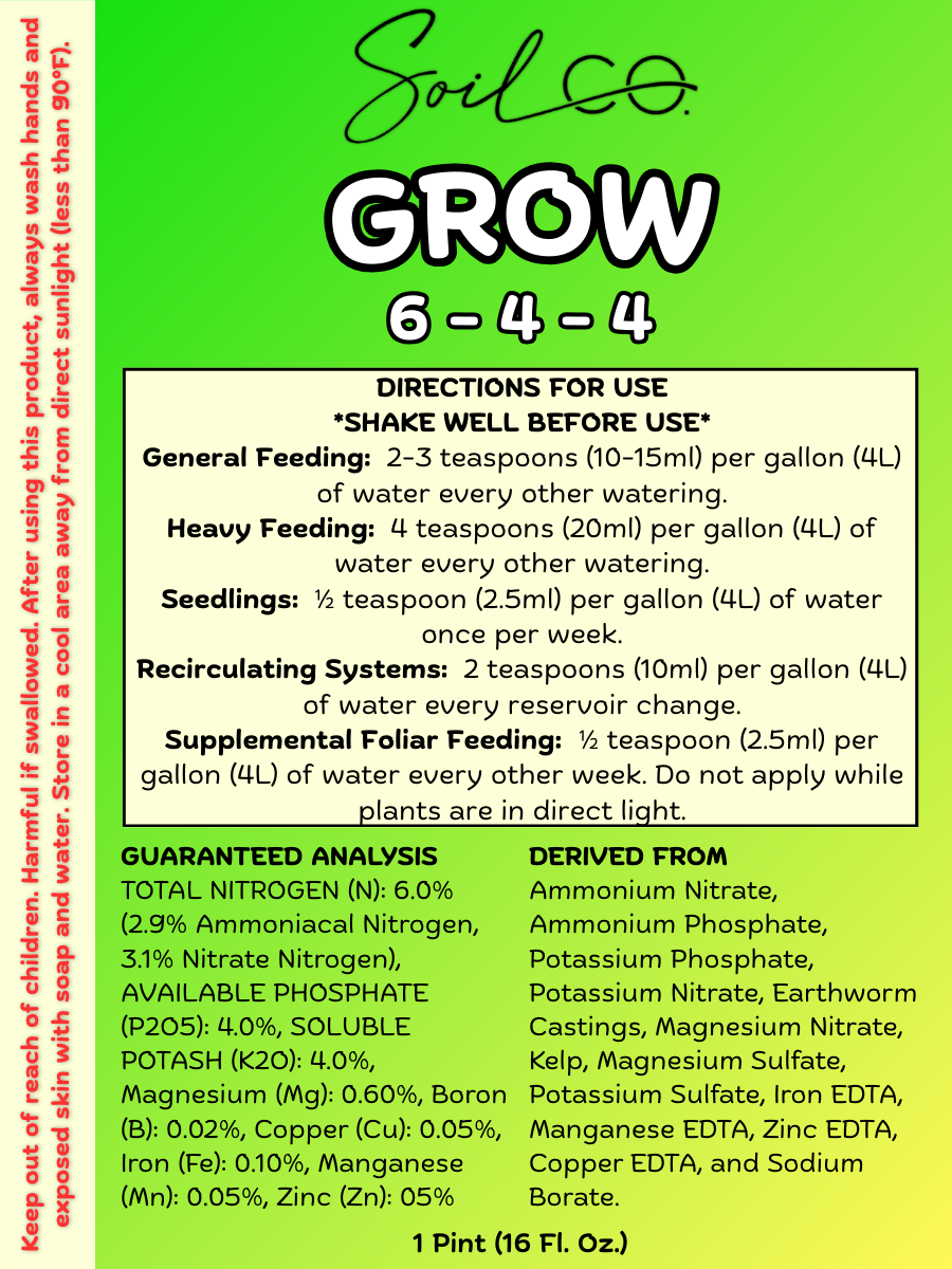 Soil Co. Nutrients - Grow - Image 2